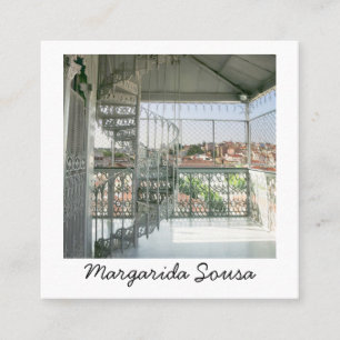 Carte De Visite Carré Lisbonne Portugal City Europe Tourisme de photos