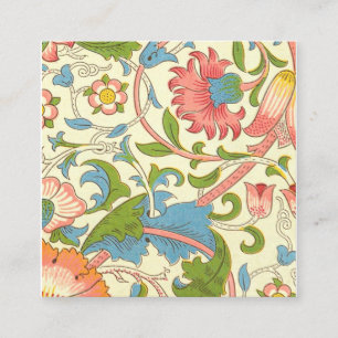 Carte De Visite Carré Lodden Motif (1884) Par William Morris
