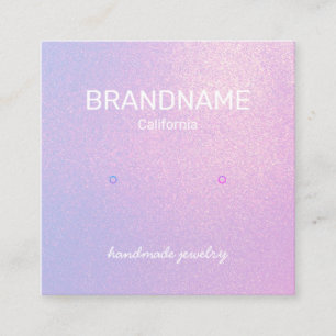 Carte De Visite Carré Logo d'affichage des textures dégradées de coule