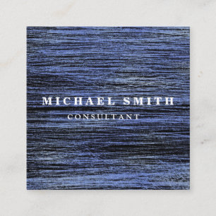 Carte De Visite Carré Logo de code QR moderne personnalisé minimaliste