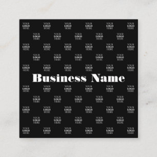 Carte De Visite Carré Logo moderne ou Motif design avec n'importe quelle