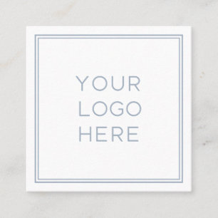 Carte De Visite Carré Logo personnalisé professionnel  Simple et minimal