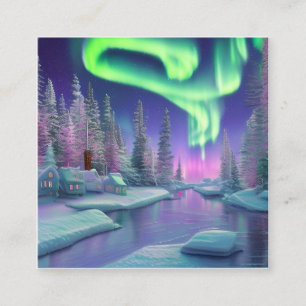 Carte De Visite Carré Lumières du Nord