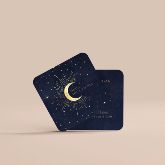 Carte De Visite Carré Lune céleste (Créateur téléchargé)