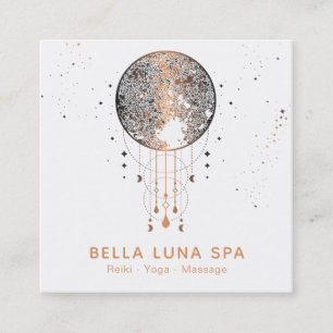 Carte De Visite Carré *~* Lune cosmique Shaman Univers lunaire