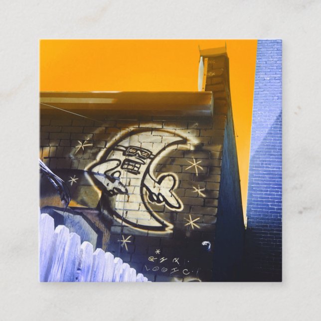 Carte De Visite Carré lunettes de soleil la nuit (Devant)