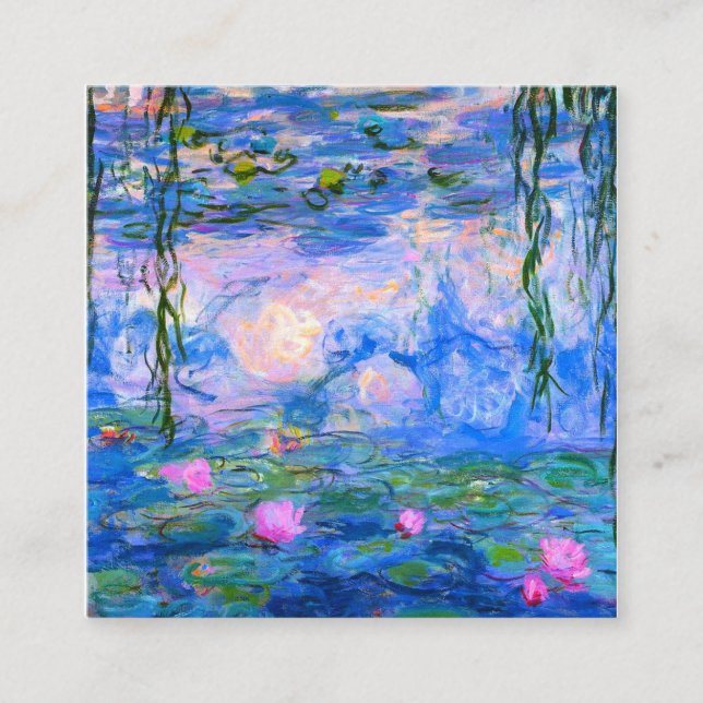 Carte De Visite Carré Lys d'eau Claude Monet restaurés (Devant)