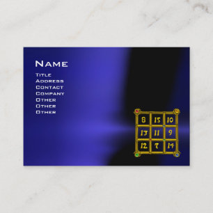 Carte De Visite CARRÉ MAGIC 33, Noir bleu