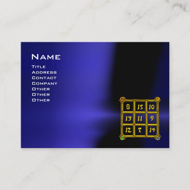 Carte De Visite CARRÉ MAGIC 33, Noir bleu (Devant)