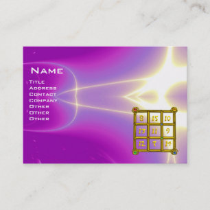 Carte De Visite CARRÉ MAGIC 33, Violet rose violet violet