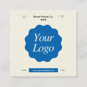 Carte De Visite Carré Marque de logo minimaliste pour professionnels per