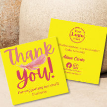 Marque minimaliste de Merci en plumes rose jaune