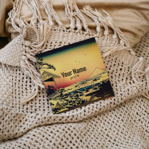 Carte De Visite Carré matin d'hiver au Mont Fuji