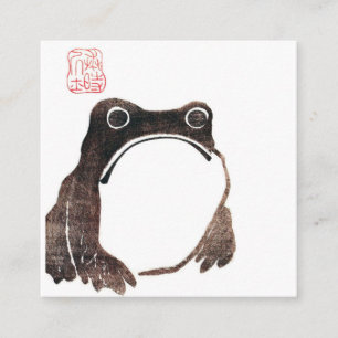 Carte De Visite Carré Matsumoto Hoji Frog