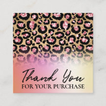 Merci Votre Commande Leopard Et Holographique