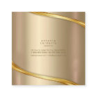 Métal et Parties scintillant Wave Gold Sq ID807