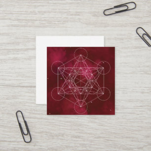 Carte De Visite Carré metatron