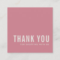 MINIMAL SIMPLE ÉLÉGANT MERCI ROSE DUSKY CANDY