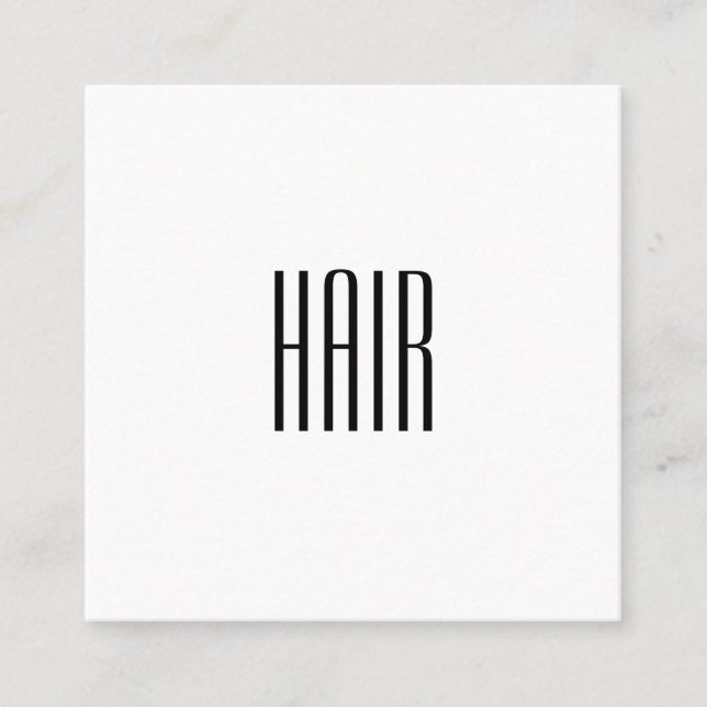 Carte De Visite Carré Minimalisme élégant (Devant)