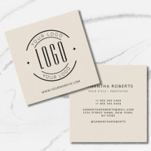 Moderne beige simple ajoutez votre logo