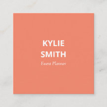 Moderne Chic minimaliste Saumon Pinkish Orange