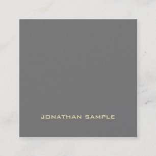 Carte De Visite Carré Moderne Elegant Créatif Plain Pearl Finish Luxe