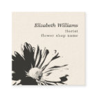 Moderne Elégant Kraft Dark Floral Pattern Florist