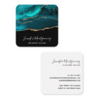 Moderne et élégant Turquoise Agate & Gold Ribbon s