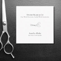 Moderne minimaliste ciseaux coiffeur