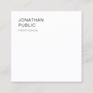 Carte De Visite Carré Moderne modèle de conception minimaliste élégant t