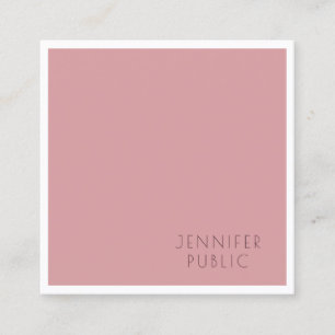 Carte De Visite Carré Moderne Professionnel Simple Design Modèle