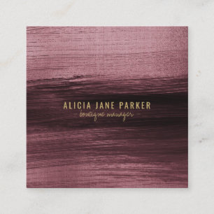 Carte De Visite Carré Moderne unique abstrait et élégant directeur de bo