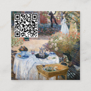Carte De Visite Carré Monet - Le déjeuner, panneau décoratif - Code QR