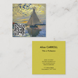 Carte De Visite Carré Monet - Voilier, Le Petit-Gennevilliers - Code QR