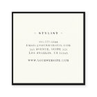 Monogramme minimaliste de luxe noir ivoire classiq
