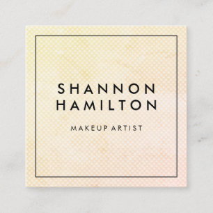 Carte De Visite Carré Motif à échelle douce chic