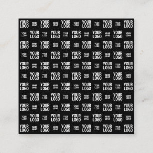 Carte De Visite Carré Motif d'image, de design ou de logo d'entreprise é