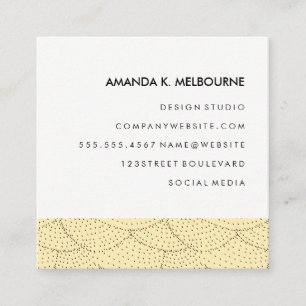 Carte De Visite Carré Motif moderne et élégant