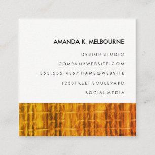 Carte De Visite Carré Motif moderne et élégant