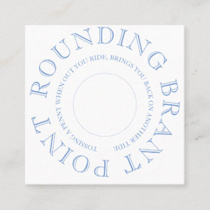 Carte De Visite Carré Nantucket Penny Toss