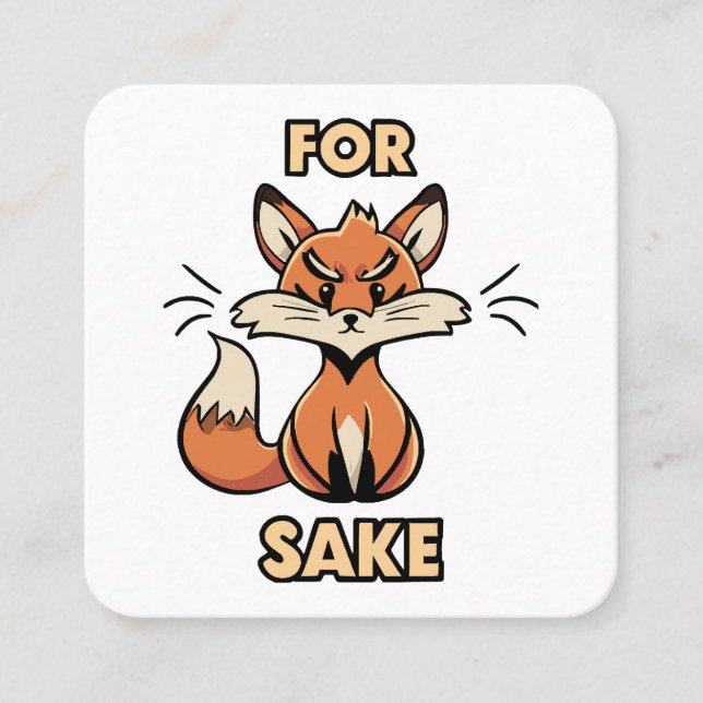 Carte De Visite Carré oh pour le saké renard (Devant)