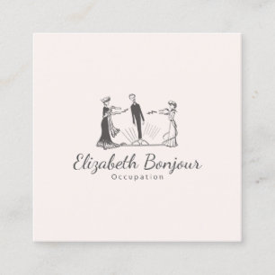 Carte De Visite Carré OPTIONS DE PAPIER/TAILLE/FORME DU magnétisme anim