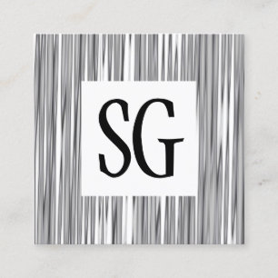 Carte De Visite Carré Panneau carré - Initiales - 130716(02)