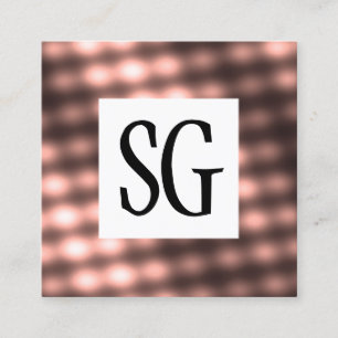 Carte De Visite Carré Panneau carré - Initiales - 140716(07)