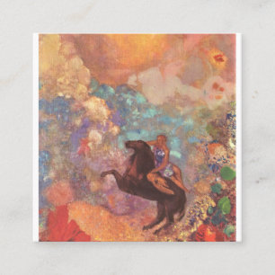 Carte De Visite Carré Pegasus Et La Muse Par Odilon Redon