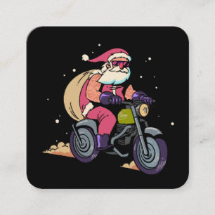 Carte De Visite Carré Père Noël vilain