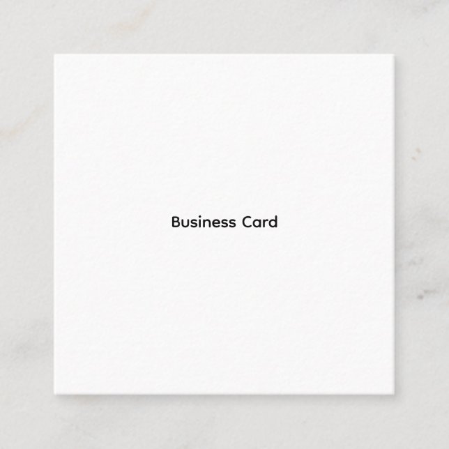 Carte De Visite Carré Personnalisé Professionnel  (Devant)