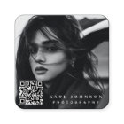 Photo simple moderne Code QR Médias sociaux