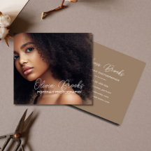 Photographe moderne Taupe Braown Script Photograph