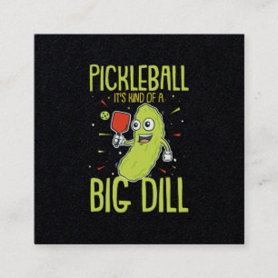 Carte De Visite Carré Pickleball C'est un peu un cadeau pour un jeu de r